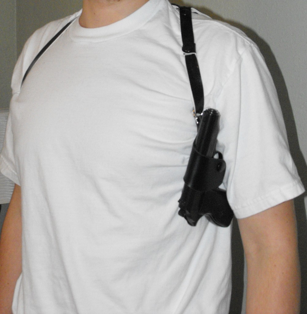 Shoulder holster with a twist We Like Shooting