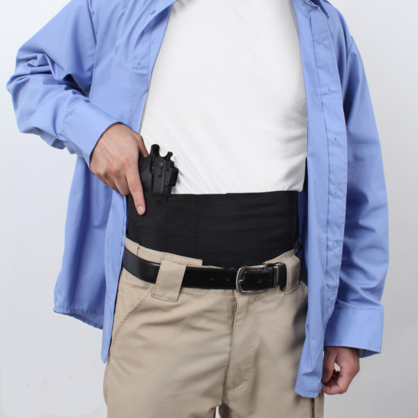 Ambidextrous Concealed Elastic Belly Band Holster