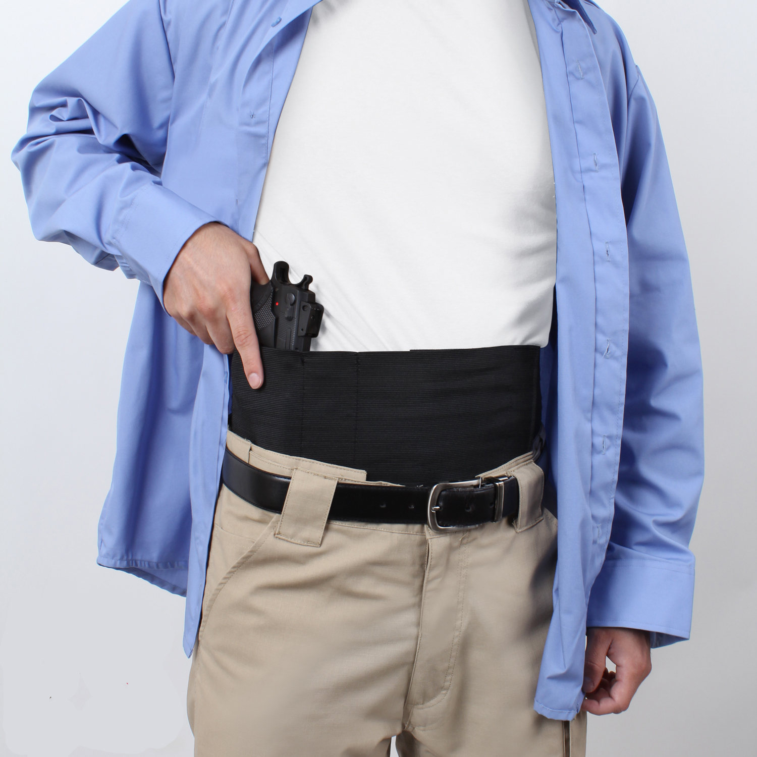 Ambidextrous Concealed Elastic Belly Band Holster - We Like Shooting