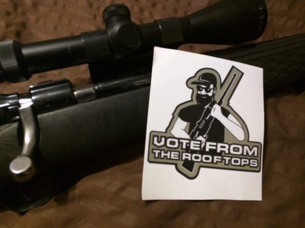 Vote From the Roof Tops 4x4 Sticker Limited Availability - Image 3