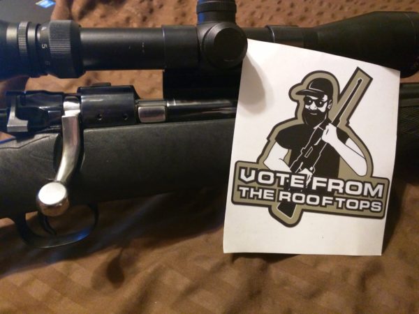 Vote From the Roof Tops 4x4 Sticker Limited Availability
