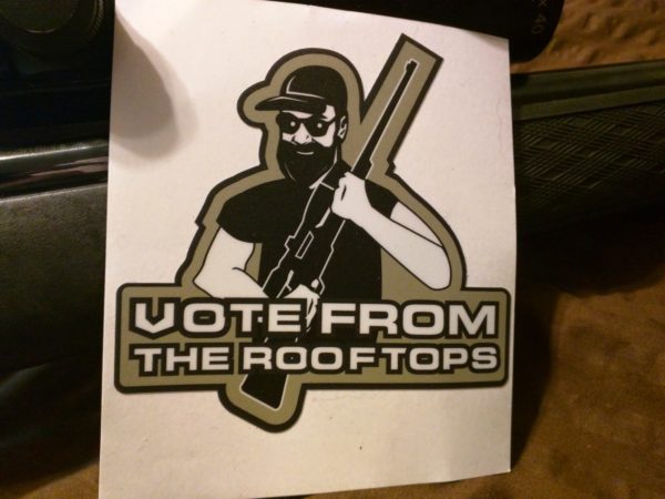 Vote From the Roof Tops 4x4 Sticker Limited Availability - Image 2