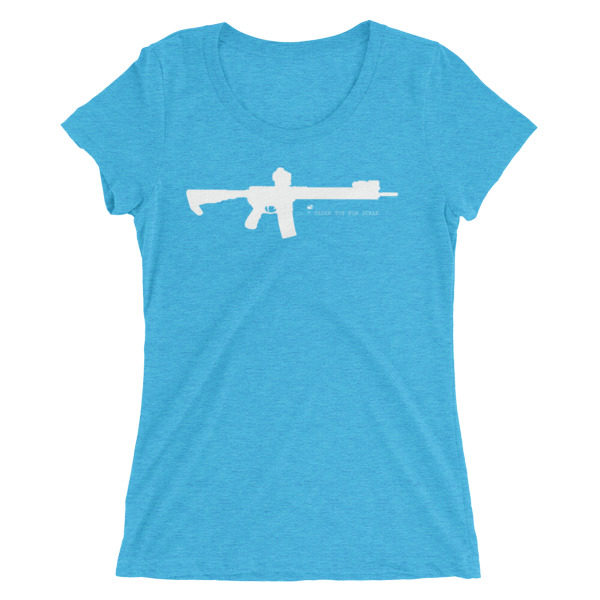 Tater tot for scale! Ladies' short sleeve t-shirt - Image 9