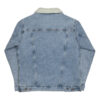Light denim WLS - Unisex denim sherpa jacket - Image 2